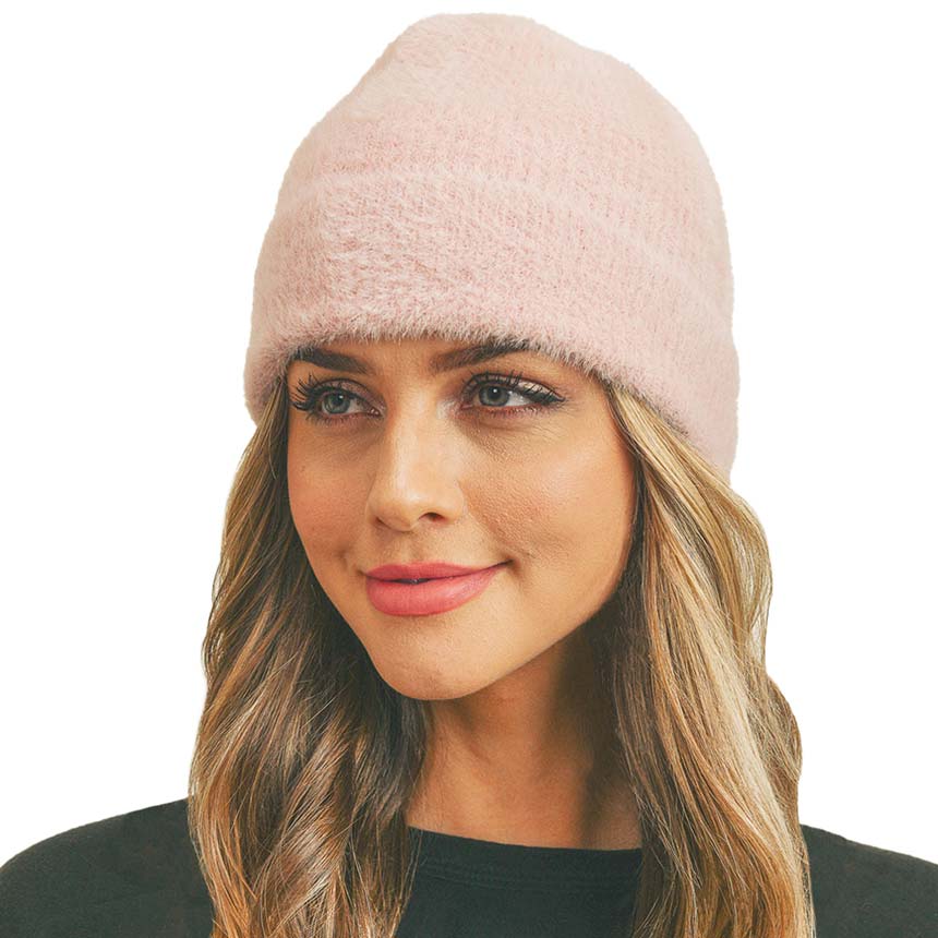 Pink Fuzzy Solid Beanie Hat, wear it with any outfit before running out of the door into the cool air to keep yourself warm and toasty and absolutely unique. You’ll want to reach for this toasty beanie to stay trendy on any occasion at any place. Accessorize the fun way with this fuzzy solid Beanie Hat. It's an awesome winter gift accessory for Birthdays, Christmas, Stocking stuffers, holidays, anniversaries, and Valentine's Day to friends, family, and loved ones. Happy winter!