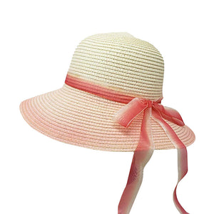Pink Ombre Bow Band Straw Sun Hat, whether you’re basking under the summer sun at the beach, lounging by the pool, or kicking back with friends at the lake, a great hat can keep you cool and comfortable even when the sun is high in the sky.  Large, comfortable, and perfect for keeping the sun off of your face, neck, and shoulders, ideal for travellers who are on vacation or just spending some time in the great outdoors.