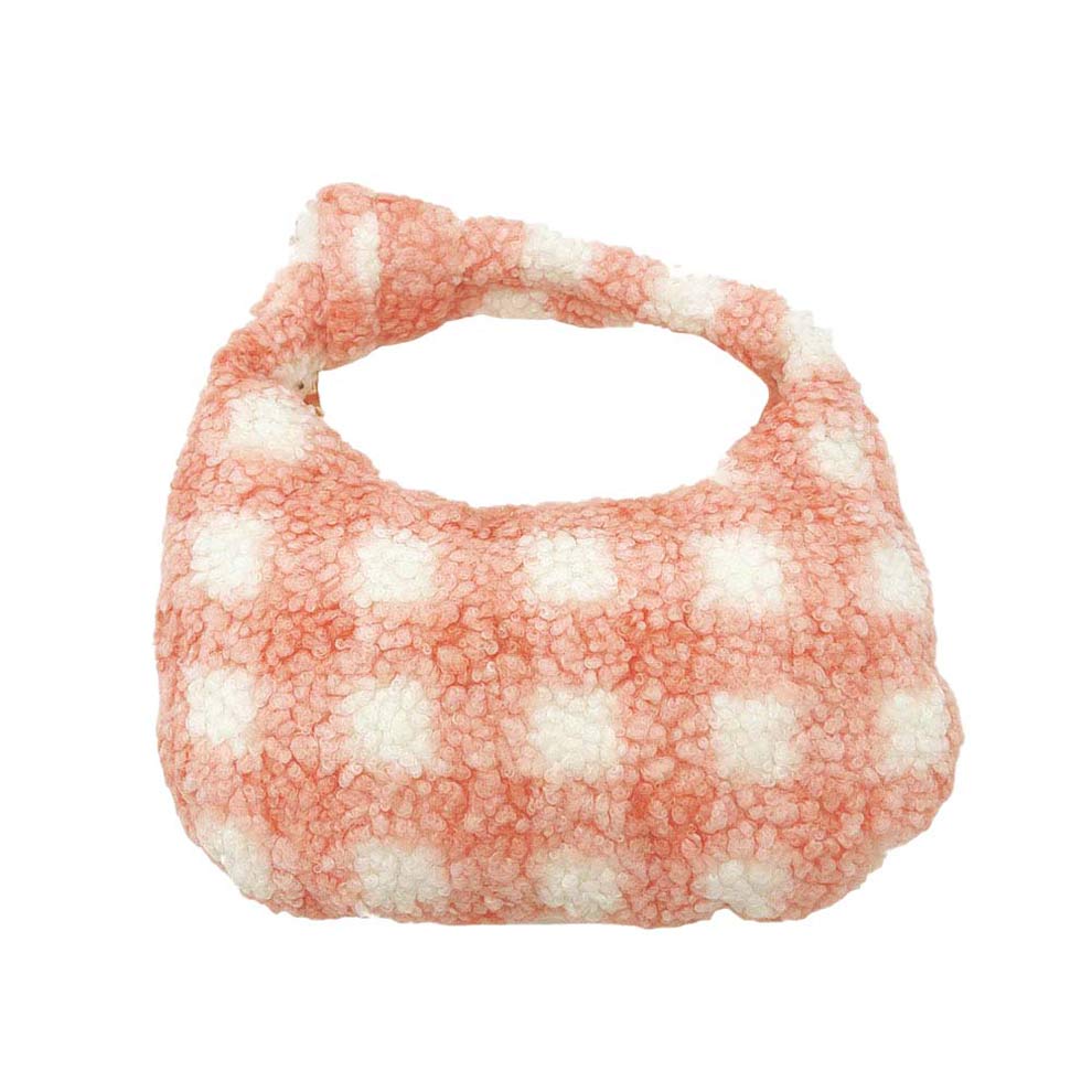 Pink Plaid Check Patterned Sherpa Tote Bag, is a cute and beautiful tote bag that enriches your accessory collection and amps up your outlook with a beautiful plaid check pattern. It perfectly goes with any outfit in any style. Easy to carry and keep your handy items safe and secure. Nice color variations give you the opportunity to match the tote up with any ensemble, any time, and anywhere.