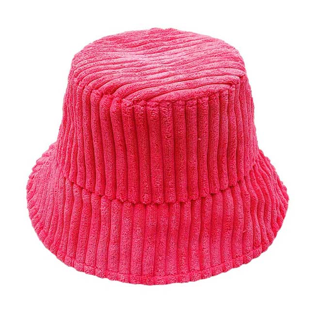 Pink Solid Corduroy Bucket Hat, This solid corduroy bucket hat is nicely designed and a great addition to your attire. Have fun and look stylish anywhere outdoors. Perfect for protecting you from the wind, snow, beach, pool, camping, etc. This classic style is lightweight and practical, perfect for all occasions at lunches, picnics, evening dinner parties or barbeques. Awesome winter gift accessory! Perfect gift for Birthdays, Christmas, Stocking stuffers, Secret Santa, etc.