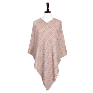 Pink Solid Plaid Poncho, these poncho is made of soft and breathable material. It keeps you absolutely warm and stylish at the same time! Easy to pair with so many tops. Suitable for Weekend, Work, Holiday, Beach, Party, Club, Night, Evening, Date, Casual and Other Occasions in Spring, Summer, and Autumn. Throw it on over so many pieces elevating any casual outfit! Perfect Gift for Wife, Mom, Birthday, Holiday, Anniversary, Fun Night Out.