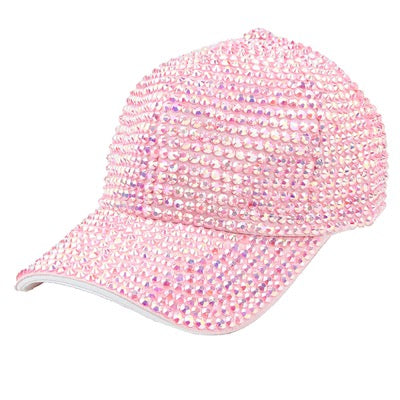Aqua Rhinestone Embellished Glitter Stone Shimmer Baseball Cap, comfy cap great for a bad hair day, pull your ponytail thru the back opening, Keep your hair away from face while exercising, running, playing sports or just taking a walk. Perfect Birthday Gift, Mother's Day Gift, Anniversary Gift, Thank you Gift, Graduation