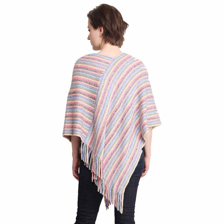 Lurex Knit Poncho Outwear Ruana Cape, the perfect accessory, luxurious, trendy, super soft chic capelet, keeps you warm & toasty. You can throw it on over so many pieces elevating any casual outfit! Perfect Gift Birthday, Holiday, Christmas, Anniversary, Wife, Mom, Special Occasion