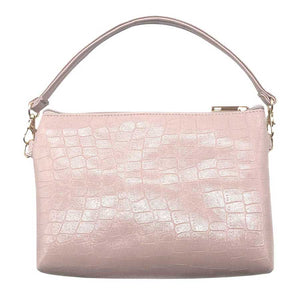 Pink Crocodile Patterned Tote Bag. This high quality Tote Bag is both unique and stylish. perfect for money, credit cards, keys or coins and many more things, light and gorgeous. perfectly lightweight to carry around all day. Look like the ultimate fashionista carrying this trendy Crocodile Patterned Tote Bag.