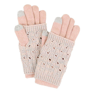 Pink Winter One Size Warm Layered Smart Touch Gloves. Before running out the door into the cool air, you’ll want to reach for these toasty gloves to keep your hands incredibly warm. Accessorize the fun way with these gloves, it's the autumnal touch you need to finish your outfit in style. Awesome winter gift accessory!