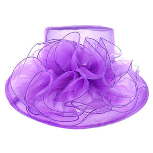 Purple Flower Accented Dressy Hat, is an elegant and high-fashion accessory for your modern couture. Unique and elegant hats, family, friends, and guests are guaranteed to be astonished by this flower-dressy hat. The fascinator hat with exquisite workmanship is soft, lightweight, skin-friendly, and very comfortable to wear. The trendy and stunning style adds a touch of ethereal fairytale sparkle to your, which makes you more charming in the crowd. 