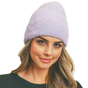 Purple Fuzzy Solid Beanie Hat, wear it with any outfit before running out of the door into the cool air to keep yourself warm and toasty and absolutely unique. You’ll want to reach for this toasty beanie to stay trendy on any occasion at any place. Accessorize the fun way with this fuzzy solid Beanie Hat. It's an awesome winter gift accessory for Birthdays, Christmas, Stocking stuffers, holidays, anniversaries, and Valentine's Day to friends, family, and loved ones. Happy winter!
