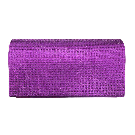 Purple Bling Evening Clutch Crossbody Bag, look like the ultimate fashionista even when carrying a small Clutch Crossbody for your money or credit cards. Great for when you need something small to carry or drop in your bag. Perfect for grab and go errands, keep your keys handy & ready for opening doors as soon as you arrive.