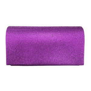 Purple Bling Evening Clutch Crossbody Bag, look like the ultimate fashionista even when carrying a small Clutch Crossbody for your money or credit cards. Great for when you need something small to carry or drop in your bag. Perfect for grab and go errands, keep your keys handy & ready for opening doors as soon as you arrive.