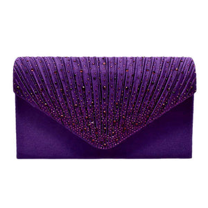 Purple Bling Evening Clutch Crossbody Bag. Look like the ultimate fashionista with these Clutch crossbody Bag! Add something special to your outfit! This fashionable bag will be your new favorite accessory. Perfect Birthday Gift, Anniversary Gift, Mother's Day Gift, Graduation Gift, Valentine's Day Gift.