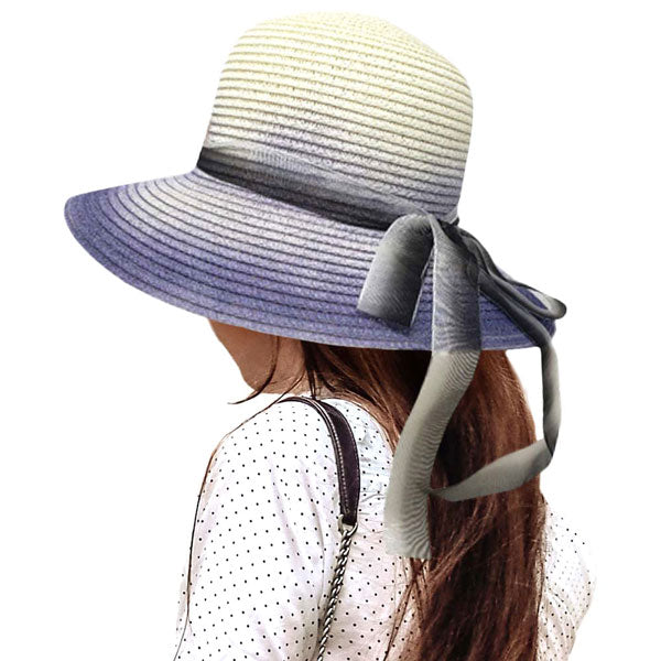 Purple Ombre Bow Band Straw Sun Hat, whether you’re basking under the summer sun at the beach, lounging by the pool, or kicking back with friends at the lake, a great hat can keep you cool and comfortable even when the sun is high in the sky.  Large, comfortable, and perfect for keeping the sun off of your face, neck, and shoulders, ideal for travellers who are on vacation or just spending some time in the great outdoors.