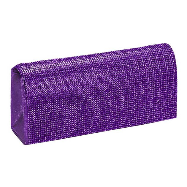 Purple Shimmery Evening Clutch Bag, This evening purse bag is uniquely detailed, featuring a bright, sparkly finish giving this bag that sophisticated look that works for both classic and formal attire, will add a romantic & glamorous touch to your special day. This is the perfect evening purse for any fancy or formal occasion when you want to accessorize your dress, gown or evening attire during a wedding, bridesmaid bag, formal or on date night.