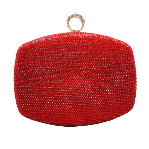 Red Clasp Closure Shimmery Evening Clutch Bag, This high quality evening clutch is both unique and stylish. perfect for money, credit cards, keys or coins, comes with a wristlet for easy carrying, light and simple. Look like the ultimate fashionista carrying this trendy Shimmery Evening Clutch Bag!