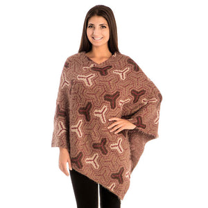 Red Winter Fall Patterned V-Neck Poncho, the perfect accessory, luxurious, trendy, super soft chic capelet, keeps you warm and toasty. You can throw it on over so many pieces elevating any casual outfit! Perfect Gift for Wife, Mom, Birthday, Holiday, Christmas, Anniversary, Fun Night Out