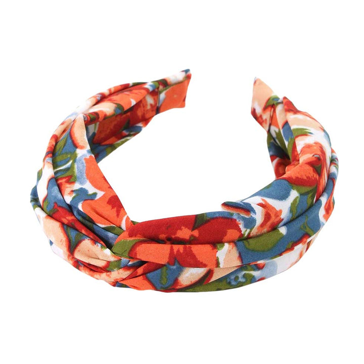 Red Flower Patterned Twisted Headband, create a natural & beautiful look while perfectly matching your color with the easy-to-use flower-patterned twisted headband. Push your hair back and spice up any plain outfit with this twisted flower-patterned headband! Be the ultimate trendsetter & be prepared to receive compliments wearing this chic headband with all your stylish outfits!