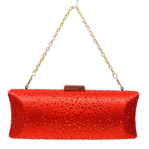 Red Luxury Satin Evening Handbag Clutch Bag Bridal Party Purse, is the perfect choice to carry on the special occasion with your handy stuff. It is lightweight and easy to carry throughout the whole day. You'll look like the ultimate fashionista carrying this trendy clutch Bag. The beautiful design makes it stunning and will increase your beauty to a greater extent making you stand out from the crowd. 