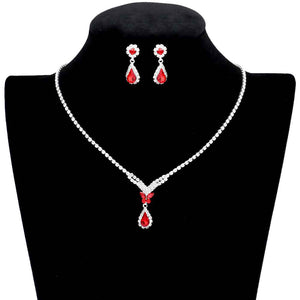 Red Marquise Stone Butterfly Accented Rhinestone Necklace, Simple sophisticated Butterfly Accented Stone pendant necklace provides a flash of color to any outfit style, making it a timeless jewel to add to your collection. Jewelry that fits your lifestyle! Perfect Birthday Gift, Anniversary Gift, Mother's Day Gift, Graduation Gift, Valentine’s Day gift or any special occasion.