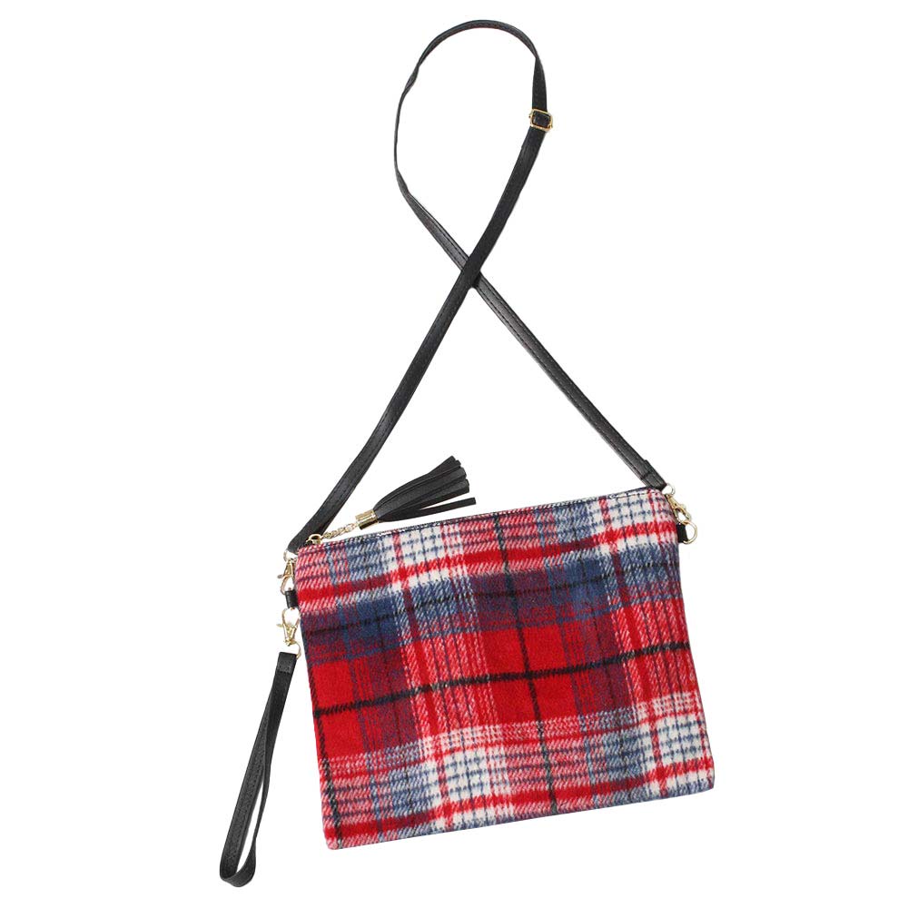 Red Plaid Check Crossbody Clutch Bag, is the ultimate choice for your fashion. It will be your new favorite accessory to hold onto all your necessary items. It's lightweight and easy to carry especially when you need hands-free to run errands or a night out on the town. Its attachable and detachable straps make it more comfortable for you. Perfect Birthday Gift, Everyday Bag, Anniversary Gift, Graduation Gift, Holiday, Christmas, New Year, Anniversary, Valentine's day.