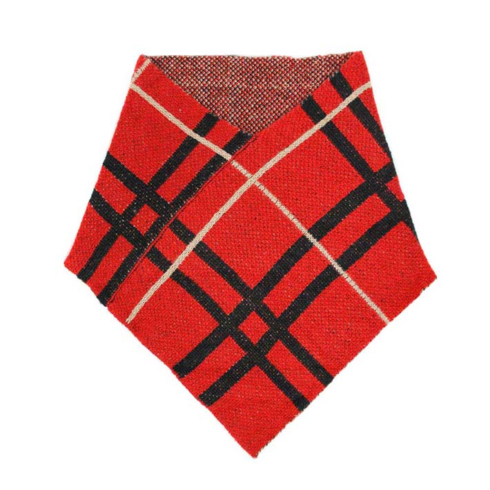 Red Plaid Pattern Tube Scarf, the attractive plaid pattern makes this scarf awesome to amp up your beauty to a greater extent. It perfectly adds luxe and class to your ensemble. It absolutely amplifies the glamour with a plush material that feels amazing snuggled up against your cheeks. It's a versatile choice and can be worn in many ways with any outfit. A beautiful gift accessory!