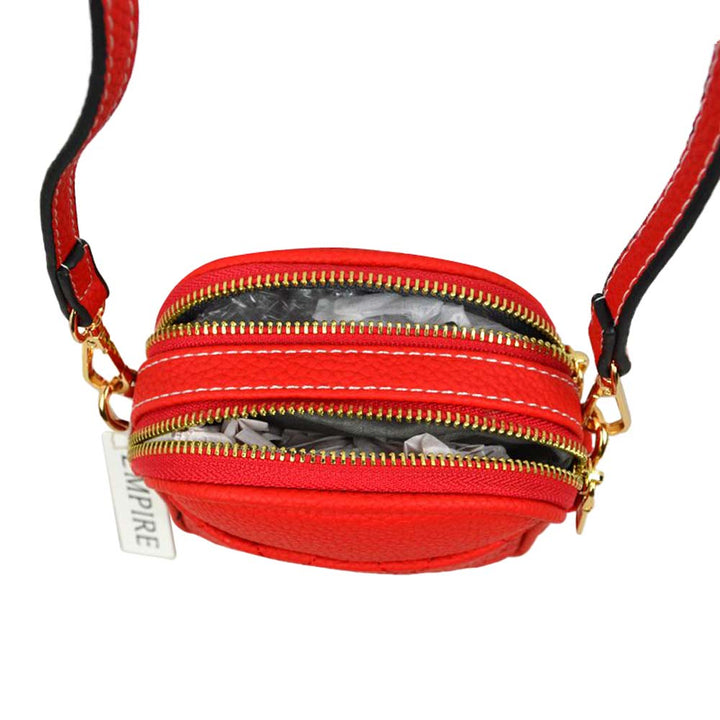 Red Small Crossbody mobile Phone Purse Bag for Women, This gorgeous Purse is going to be your absolute favorite new purchase! It features with adjustable and detachable handle strap, upper zipper closure with a double pocket. Ideal for keeping your money, bank cards, lipstick, coins, and other small essentials in one place. It's versatile enough to carry with different outfits throughout the week. It's perfectly lightweight to carry around all day with all handy items altogether.