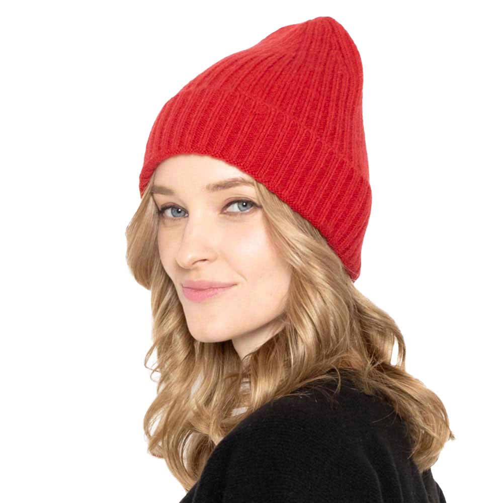Red Solid Ribbed Cuff Beanie Hat, before running out the door into the cool air, you’ll want to reach for this toasty beanie to keep you incredibly warm. Accessorize the fun way with this beanie winter hat, it's the autumnal touch you need to finish your outfit in style. This solid color variation beanie will highlight your Christmas festive outfit. Awesome winter gift accessory! Perfect Gift Birthday, Christmas, Stocking Stuffer, Secret Santa, Holiday, Anniversary, Valentine's Day, Loved One.