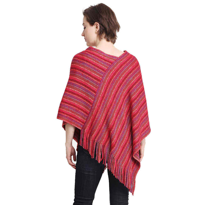 Lurex Knit Poncho Outwear Ruana Cape, the perfect accessory, luxurious, trendy, super soft chic capelet, keeps you warm & toasty. You can throw it on over so many pieces elevating any casual outfit! Perfect Gift Birthday, Holiday, Christmas, Anniversary, Wife, Mom, Special Occasion