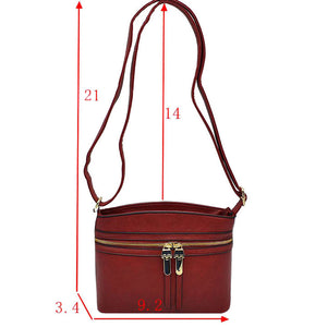 Red Zipper Detail Women's Crossbody Soft Leather Bag, These cross body bag is stylish daytime essential. Featuring one spacious big compartments and a shoulder strap. Show your trendy side with this awesome crossbody bag. perfectly lightweight to carry around all day. Hands-Free Cross-Body adds an instant runway style to your look, giving it ladylike chic. This handbag is destined to become your new favorite.