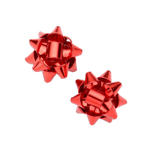 Red Christmas Gift Bow Stud Earrings, wear over your favorite tops and dresses this season! A timeless treasure designed to add a gorgeous stylish glow to any outfit style. Show mom how much she is appreciated & loved This piece is versatile and goes with practically anything! Fabulous Christmas Gift, Birthday Gift, Mother's Day, Loved one or Just Because!