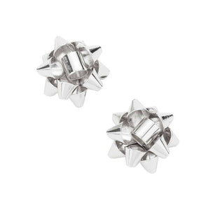 Rhodium Christmas Gift Bow Stud Earrings, wear over your favorite tops and dresses this season! A timeless treasure designed to add a gorgeous stylish glow to any outfit style. Show mom how much she is appreciated & loved This piece is versatile and goes with practically anything! Fabulous Christmas Gift, Birthday Gift, Mother's Day, Loved one or Just Because!