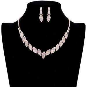 Rose Gold Rhinestone Pave Marquise Cluster Necklace. Get ready with these necklace, put on a pop of shine to complete your ensemble. Perfect for adding just the right amount of shimmer and a touch of class to special events. These classy necklaces are perfect for Party, Wedding and Evening. Awesome gift for birthday, Anniversary, Valentine’s Day or any special occasion.