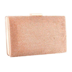 Rose Gold Shimmery Evening Clutch Bag. Look like the ultimate fashionista with these Clutch Bag! Add something special to your outfit! This fashionable bag will be your new favorite accessory. Perfect Birthday Gift, Anniversary Gift, Mother's Day Gift, Graduation Gift, Thank You gift.