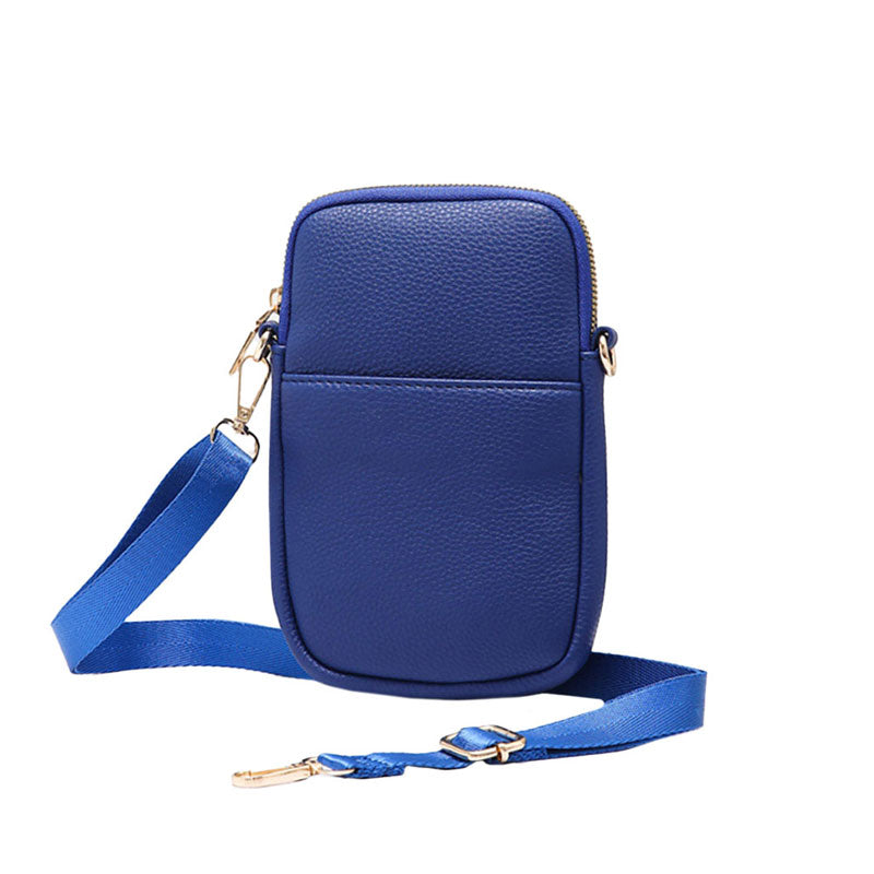 Royal Blue Faux Leather Rectangle Crossbody Bag, This high-quality faux leather fashion crossbody features one front slip pocket and one inside slip pocket, and secured zipper closure at the top, this bag will be your new go-to! These beautiful and trendy Crossbody bag have adjustable and detachable hand straps that make your life more comfortable. This Simple fashion design crossbody bag for women keep your hands free while shopping, dating, traveling, and in outdoor sport. 