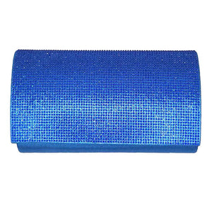 Royal Blue One Inside Slip Pocket Shimmery Evening Clutch Bag, This high quality evening clutch is both unique and stylish. perfect for money, credit cards, keys or coins, comes with a wristlet for easy carrying, light and simple. Look like the ultimate fashionista carrying this trendy Shimmery Evening Clutch Bag!