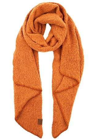 Rust C C Bias Cut Scarf With Whipstitched Edging, Add a beautiful look and touch of perfect class to your outfit in style. Nicely designed with whipstitched Edging that gives a unique yet awesome appearance with comfort and warmth. Perfect weight makes it wearable to complement your outfit, or with your favorite fall jacket. Great for daily wear in the cold winter to protect you against the chill.