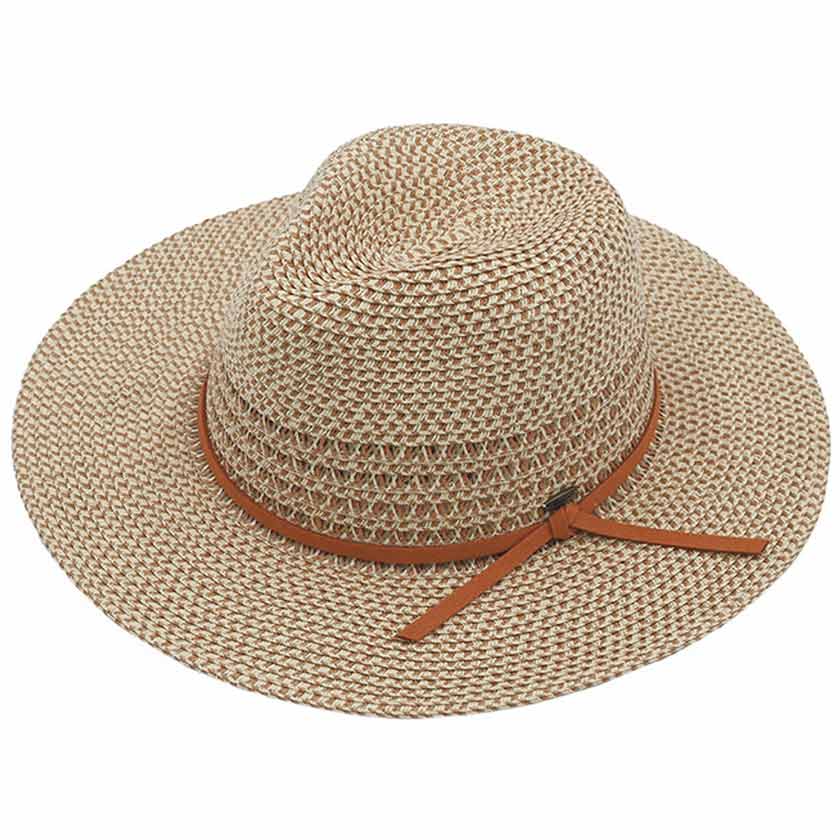 Rust C.C Faux Suede Trim Multi Color Panama Hat, Keep your styles on even when you are relaxing at the pool or playing at the beach. Large, comfortable, and perfect for keeping the sun off of your face, neck, and shoulders. Perfect summer, beach accessory. Ideal for travelers who are on vacation or just spending some time in the great outdoors. 
