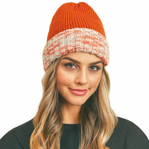 Rust Multi Color Band Fleece Beanie. Before running out the door into the cool air, you’ll want to reach for this toasty beanie to keep you incredibly warm. Whenever you wear this beanie hat with you'll look like the ultimate stylist. Accessorize the fun way with this fleece hat, it's the autumnal touch you need to finish your outfit in style. Awesome winter gift accessory! Perfect Gift Birthday, Christmas, Stocking Stuffer, Secret Santa, Holiday, Anniversary, Valentine's Day, Loved One. 