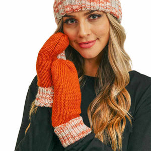Rust Multi Color Cuff Gloves, nicely knitted, warm, and cozy convertible mittens that will protect you from wintry weather and chill. It's a comfortable, soft brushed poly stretch knit. It's finished with a hint of stretch for comfort and flexibility. Wear gloves or cover up as a mitten to make your outfit gorgeous with luxe. You will love these soft multiple colors. Awesome gift for the persons you care about the most.