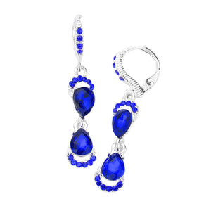   Sapphire ensemble with a classy style. The perfect accessory for adding just the right amount of shimmer and a touch of class to special events. Jewelry that fits your lifestyle and makes your moments awesome! They will dangle on your earlobes & bring a smile of joy to those who look at you.