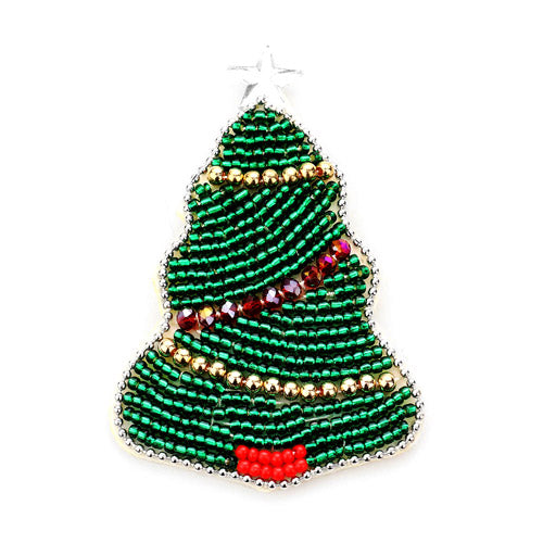 Handmade Seed Bead Christmas Tree Snap Alligator Christmas Hair Clip helps keep your hair in place, festive hair clip adds a pop of holiday detail. Be Holiday-ready, be ready to receive compliments. Add just the right touch of holiday cheer. Perfect Gift December Birthday, Christmas, Secret Santa, Stocking Stuffer etc