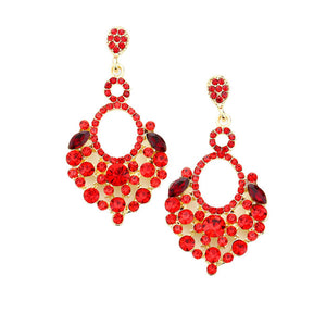 Siam Marquise Crystal Chandelier Statement Evening Earrings, put on a pop of color to complete your ensemble. Perfect for adding just the right amount of shimmer & shine and a touch of class to special events. Perfect Birthday Gift, Anniversary Gift, Mother's Day Gift, Graduation Gift.