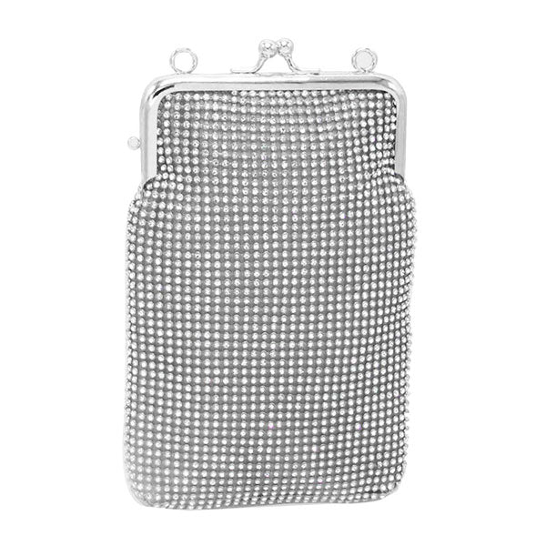 Silver Bling Evening Crossbody Bag. Look like the ultimate fashionista with these Crossbody bags! Add something special to your outfit! This fashionable bag will be your new favorite accessory. Perfect Birthday Gift, Anniversary Gift, Mother's Day Gift, Graduation Gift, Valentine's Day 