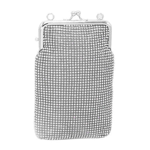Silver Bling Evening Crossbody Bag. Look like the ultimate fashionista with these Crossbody bags! Add something special to your outfit! This fashionable bag will be your new favorite accessory. Perfect Birthday Gift, Anniversary Gift, Mother's Day Gift, Graduation Gift, Valentine's Day 