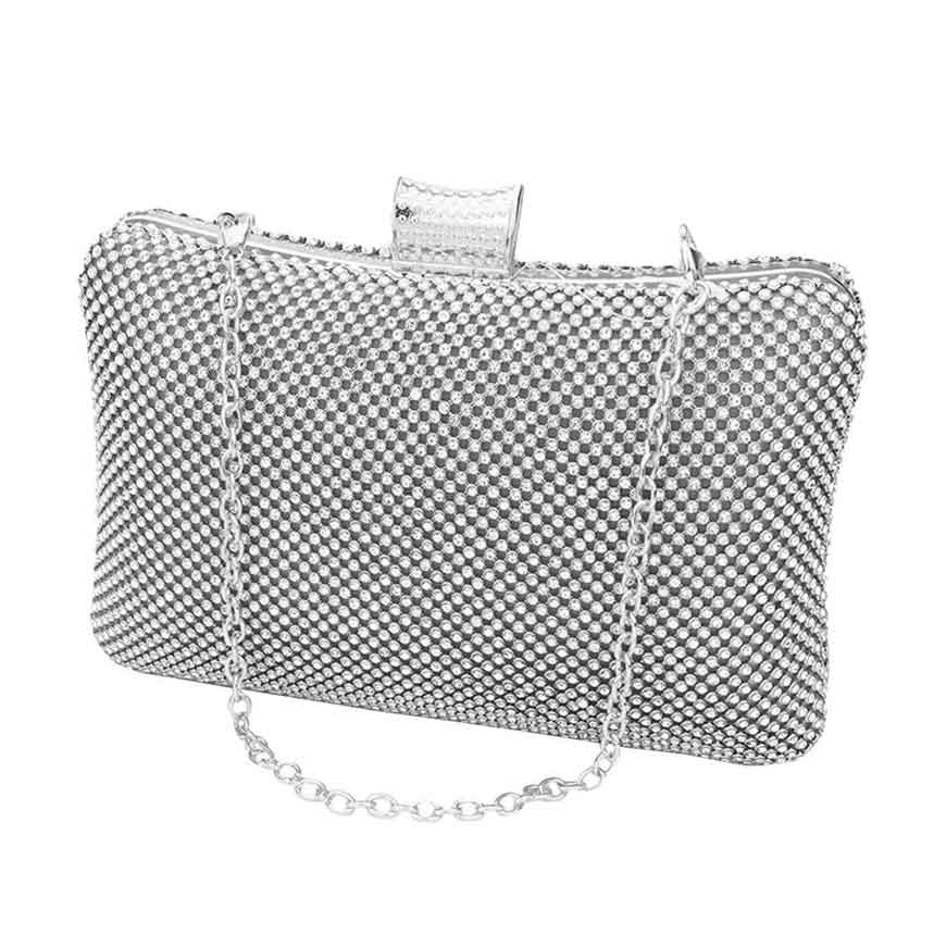 Silver Bling Evening Tote Clutch Crossbody Bag, This high quality Tote Crossbody Bag is both unique and stylish. perfect for money, credit cards, keys or coins and many more things, light and gorgeous. perfectly lightweight to carry around all day. Look like the ultimate fashionista carrying this trendy Evening Tote Crossbody Bag!