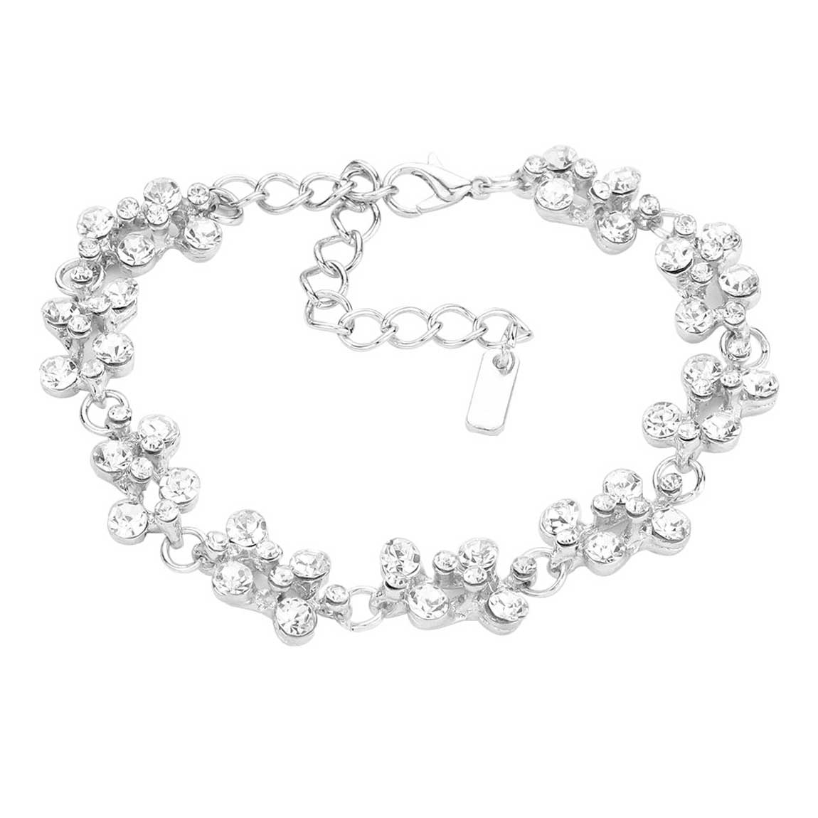 Silver Bubble Stone Evening Bracelet. Get ready with this Bubble Stone Evening Bracelets, put on a pop of color to complete your ensemble. Perfect for adding just the right amount of shimmer & shine and a touch of class to special events. Perfect Birthday Gift, Anniversary Gift, Mother's Day Gift, Thank you Gift.