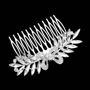 Silver Butterfly Accented Marquise Stone Cluster Hair Comb, amps up your hairstyle with a glamorous look on special occasions with this Butterfly Marquise Stone Cluster Hair Comb! It will add a touch to any special event. These are Perfect Gifts, Anniversary Gifts, Mother's Day Gifts, Graduation gifts, and any occasion.