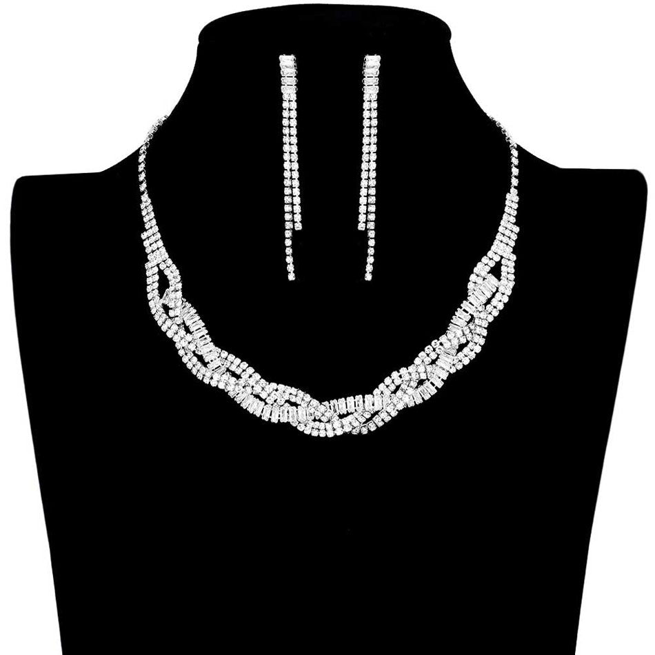 Silver CZ Stone Pave Necklace. Get ready with these Pave Necklace, put on a pop of color to complete your ensemble. Perfect for adding just the right amount of shimmer & shine and a touch of class to special events. Wearing this pave necklace will make you look like extra glamor. Perfect Birthday Gift, Anniversary Gift, Mother's Day Gift, Valentine's Day Gift.