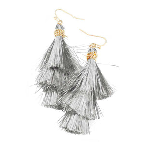 Silver Christmas Fringe Dangle Earrings. Are you looking for some cute and fun earrings for Christmas! These cute Christmas earrings will decorate your Christmas costumes or outfits . They will make them more exciting and eye-catching! Christmas dangle earrings can be used in Christmas, New Year parties and other joyous occasions. Awesome gift idea to give someone who loves the magic of Christmas.
