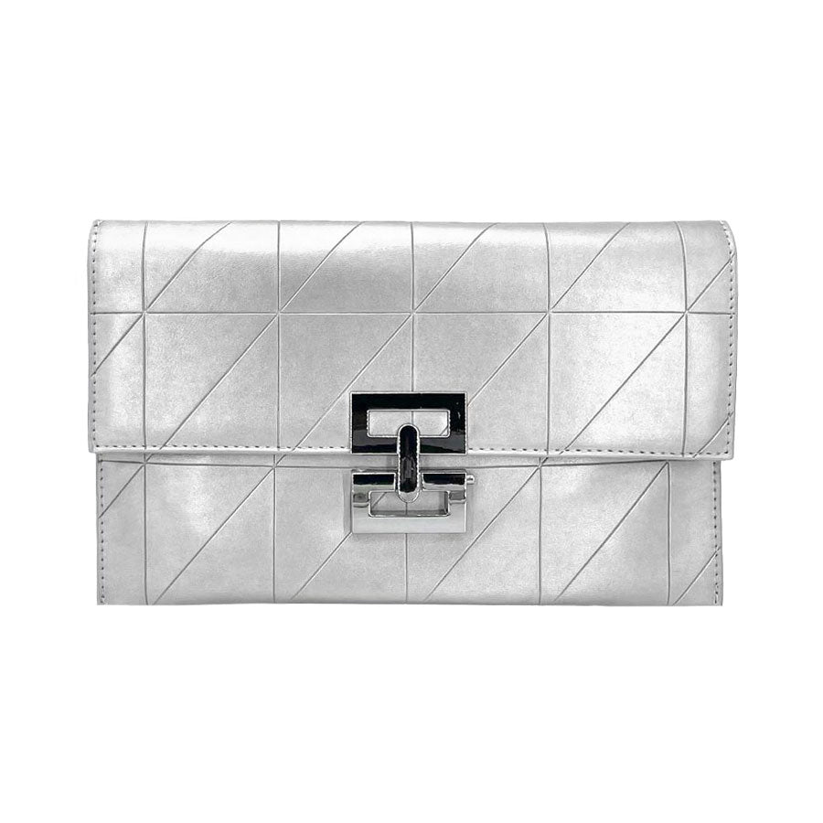 Silver Pattern Detailed Rectangle Wristlet Clutch Crossbody Bag, These patterned details Clutch bags are fit for all occasions and places. perfect for makeup, money, credit cards, keys, or coins, comes with a wristlet for easy carrying, light, and simple. Its catchy and awesome appurtenance drags everyone's attraction to you. These beautiful and trendy bags have adjustable and detachable hand straps that make your life more comfortable.
