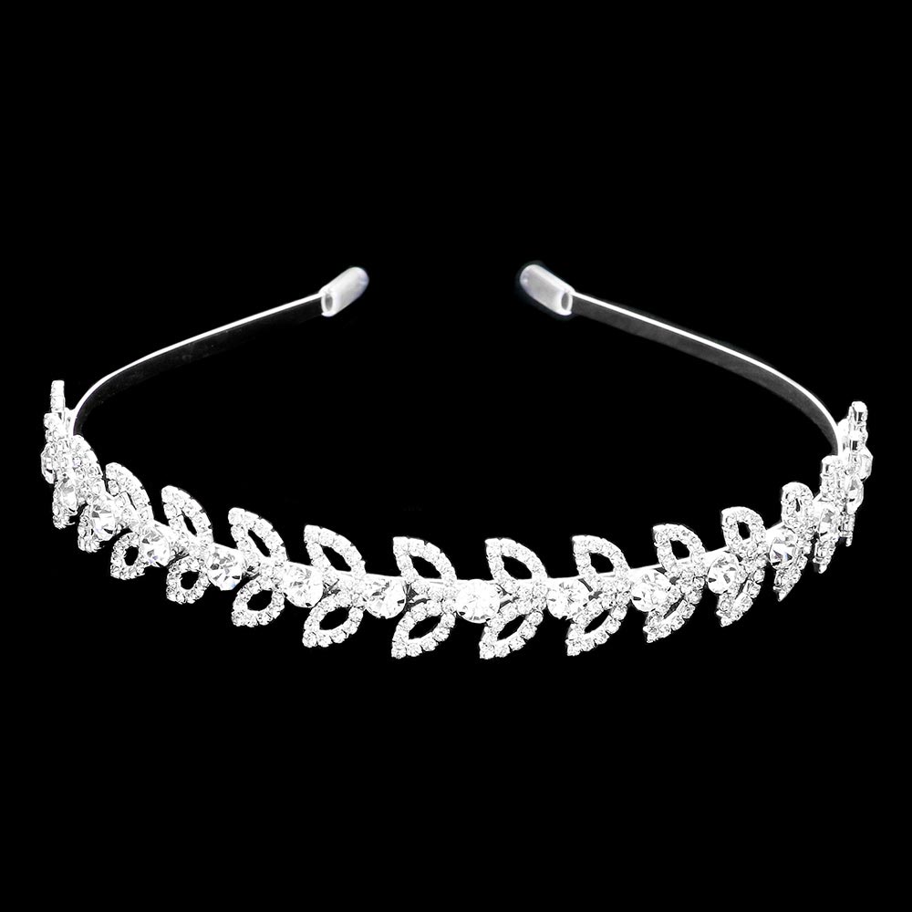 Silver Rhinestone Open Marquise Sprout Cluster Headband, amps up your hairstyle with a glamorous look on special occasions with this Rhinestone Open Marquise Sprout Cluster Headband! It will add a touch to any special event. These are Perfect Birthday Gifts, Anniversary Gifts, Mother's Day Gifts, and Graduation gifts.