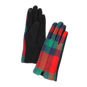 Soft Classic Green Plaid Smart Gloves Screen Touch Gloves Warm Winter Gloves, comfy & toasty design, gives your look a trendy tartan elegant feel finished with a hint of stretch for comfort & flexibility. Tech-friendly ideal for staying on the go with touchscreens, while keeping your fingers covered, swipe away! Perfect Gift